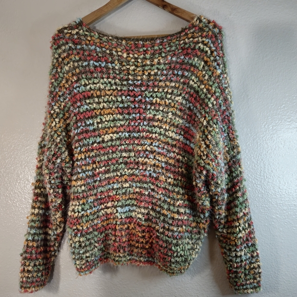 FANY Multicolored Oversized Eyelash Sweater - Picture 6 of 6